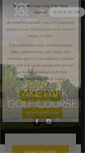 Mobile Screenshot of lakeparkgc.com